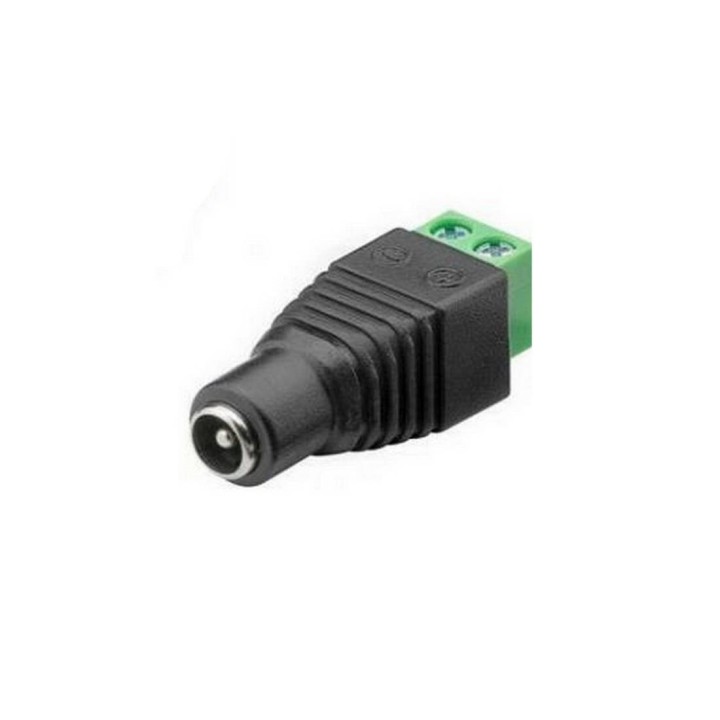 5.5x2.1 mm female adapter with screw terminals