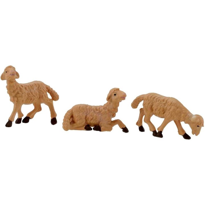 Set 3 pecore serie 10 cm lux