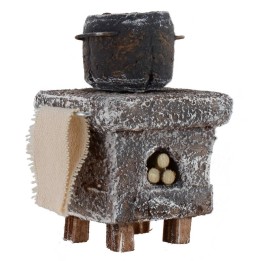 Forno a legna con pentola per cucina cm 5x5x8 h per statue di