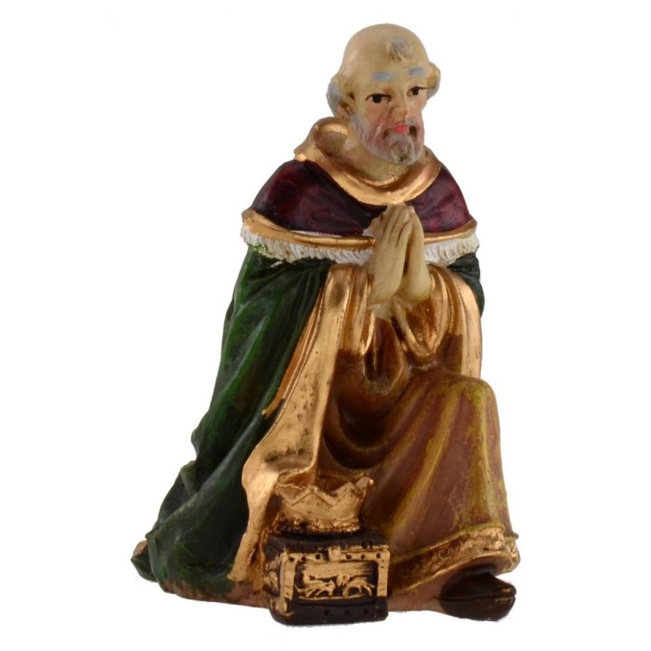 Set 11 figure 12 cm Natività presepe, Re Magi, angelo, pastore