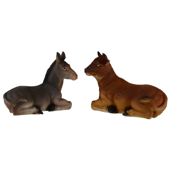 Bue e asino per statue da 30-40 cm in resina