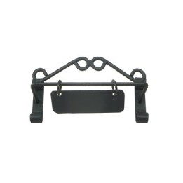 6 cm sign with 3.5x1.3 cm metal plate
