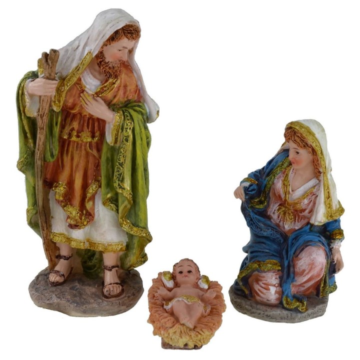 Nativity in sets from 11 subjects cm 15 in resin
