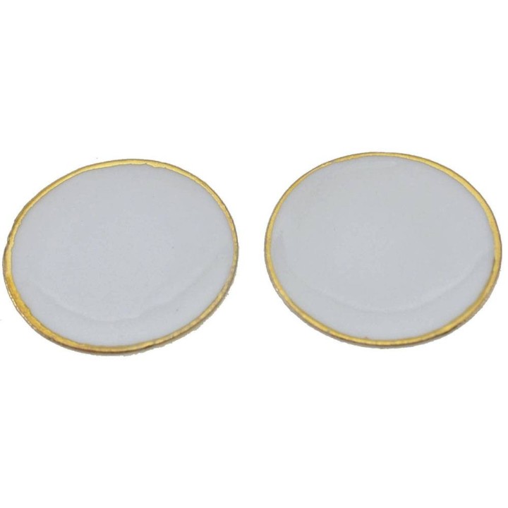 Set 2 piatti in ceramica ø 4 cm