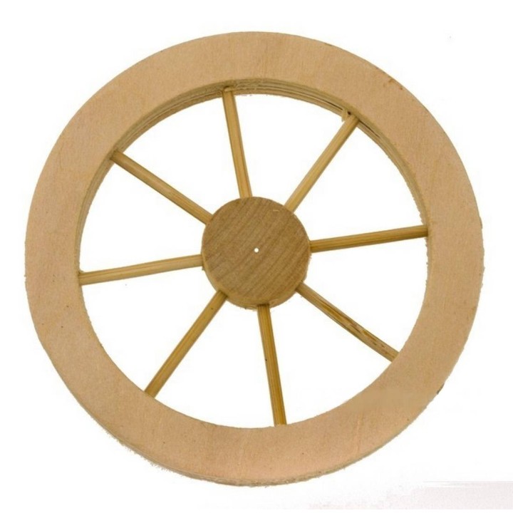 Ruota in legno ø 10 cm