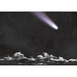 Carta del cielo nocturno con cometa de 70x50 cm