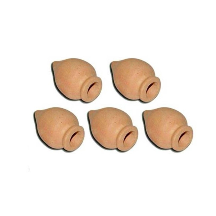 Conjunto de 5 ánforas de 3,3 cm h.