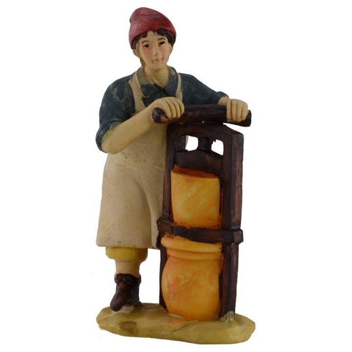 Conjunto de 6 estatuas de 15 cm para belén en resina.