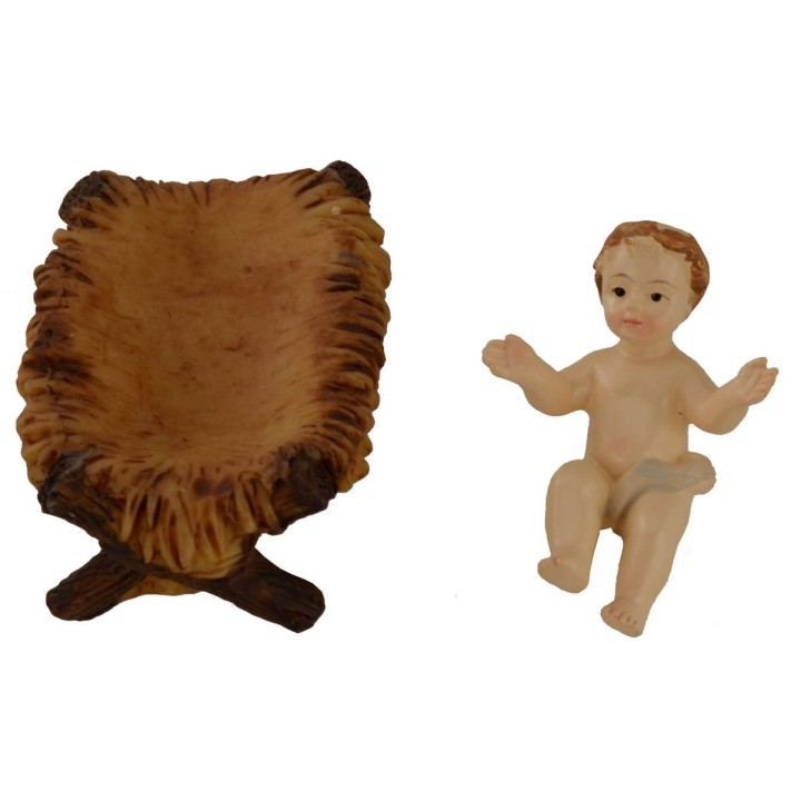 Natividad 3 figuras 12 cm en resina