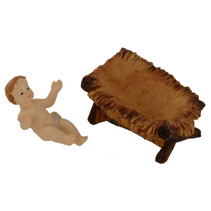 Natività 3 soggetti 12 cm in resina