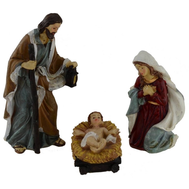 Nativity set from 11 subjects cm 15 in resin