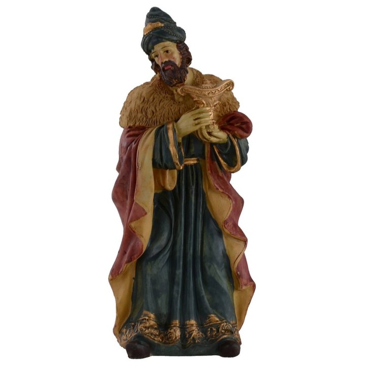 Natività in set da 10 soggetti cm 15 in resina