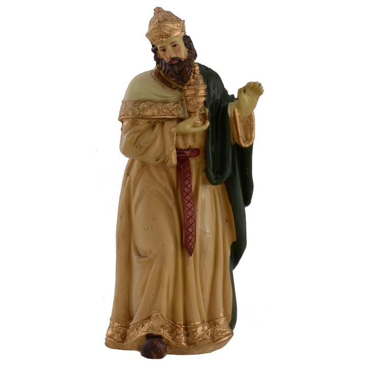 Natività in set da 10 soggetti cm 15 in resina