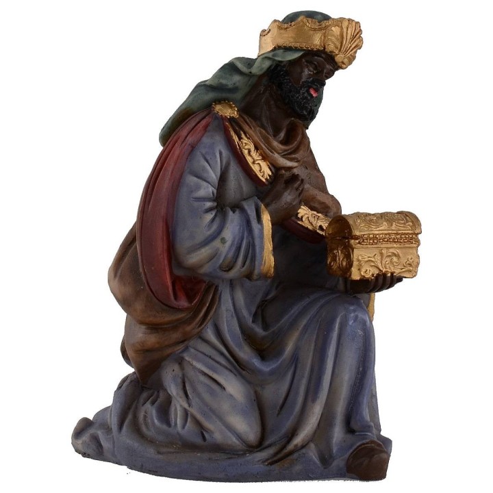 Natività in set da 10 soggetti cm 15 in resina