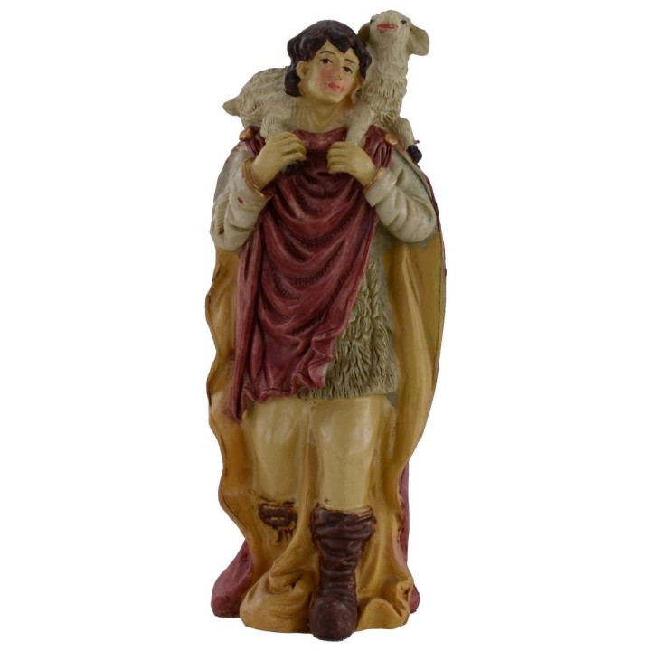 Natività in set da 10 soggetti cm 15 in resina