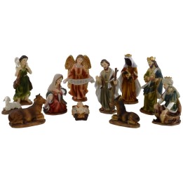 Natividad en set de 11 figuras de 11 cm en resina