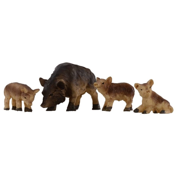Conjunto de 4 cerdos para estatuas de 8-10 cm