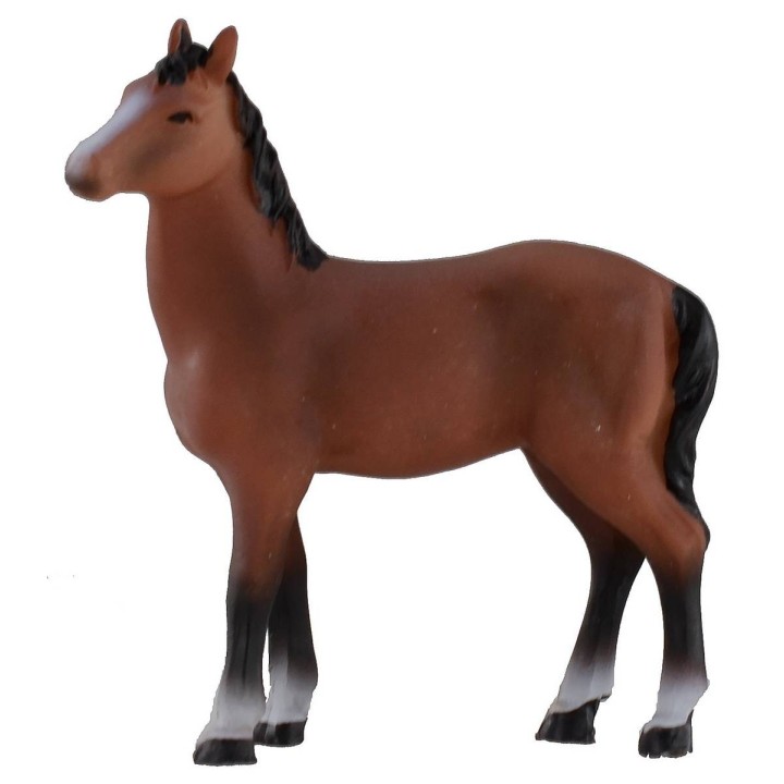 Brown horse for statues 8 cm