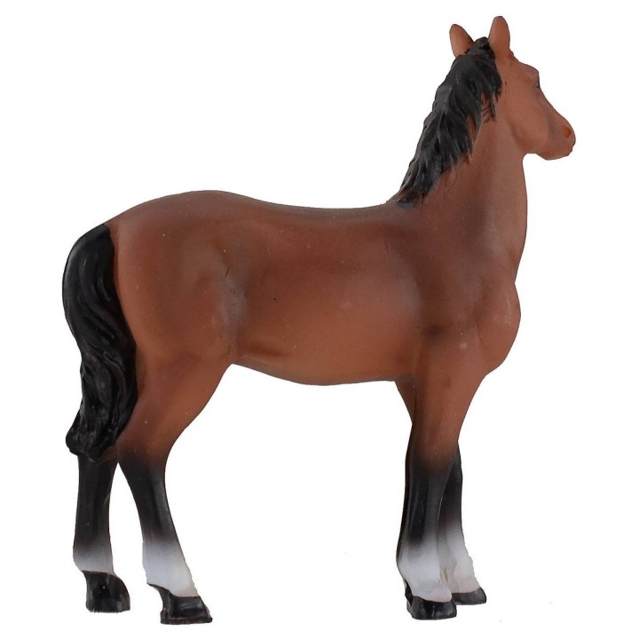 Brown horse for statues 8 cm