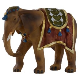 Elefante bardato per statue 9-10 cm