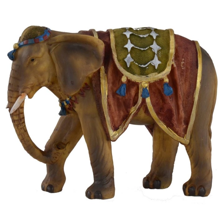 Elefante adornado para estatuas de 12 cm
