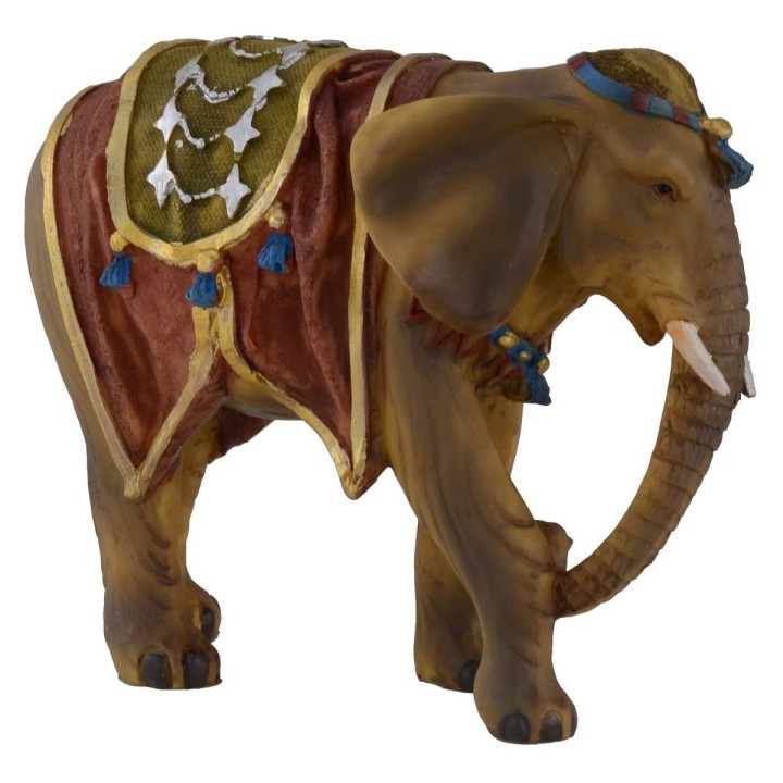 Elefante adornado para estatuas de 12 cm