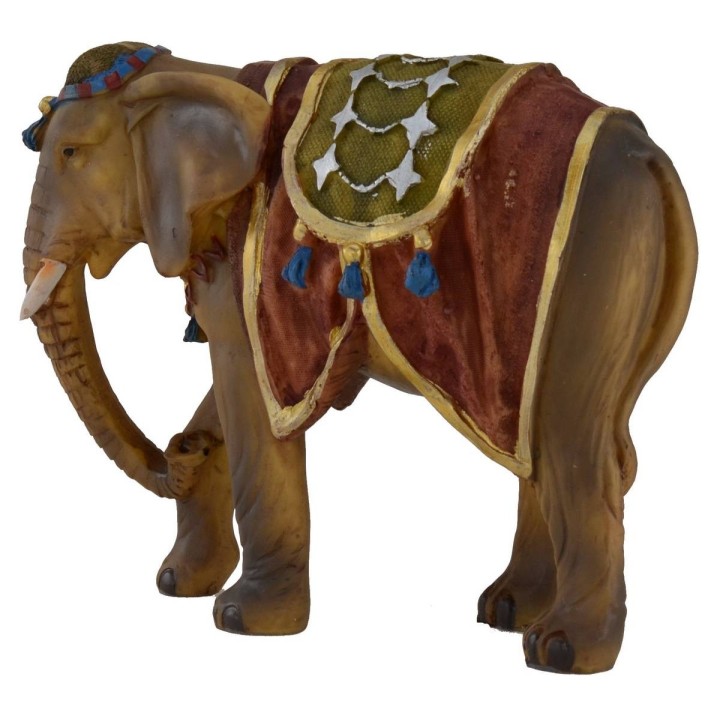 Elephant harnessed for statues 12 cm