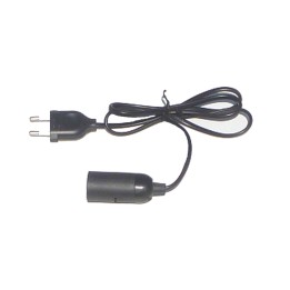 Portalampada E14 con cavo e spina - Cod. 