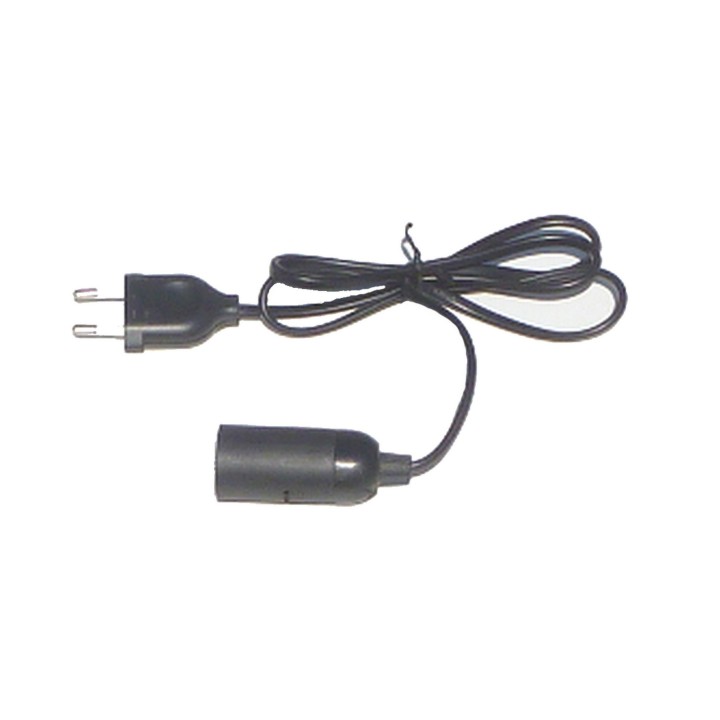 Portalámpara E14 con cable y enchufe - Cod. 