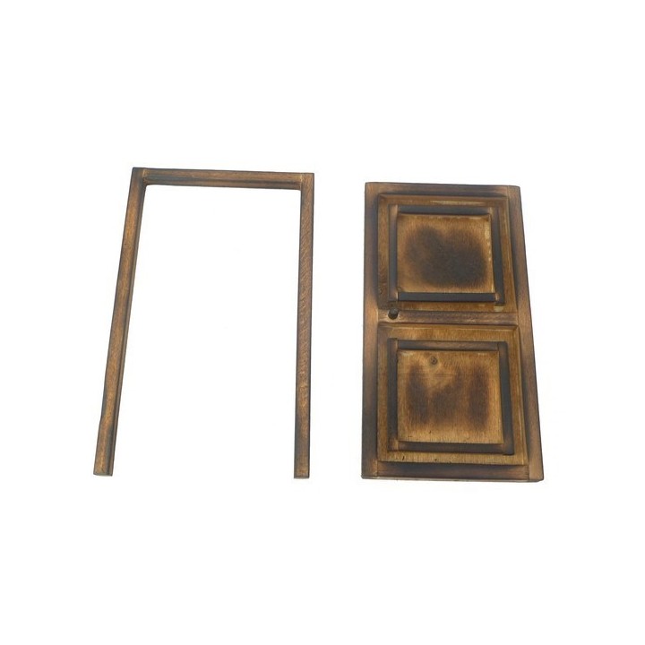 Door in aged wood cm 7,3x13x5 - T913