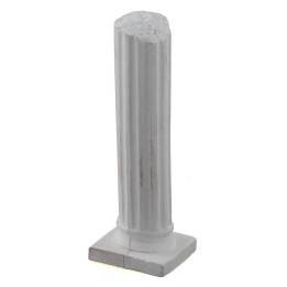 Colonna rudere rigata in gesso cm 11 h