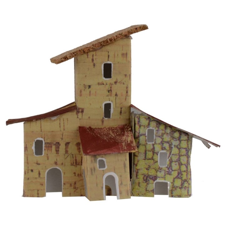 Casetta colonica per presepe cm 12x5,5x10 h