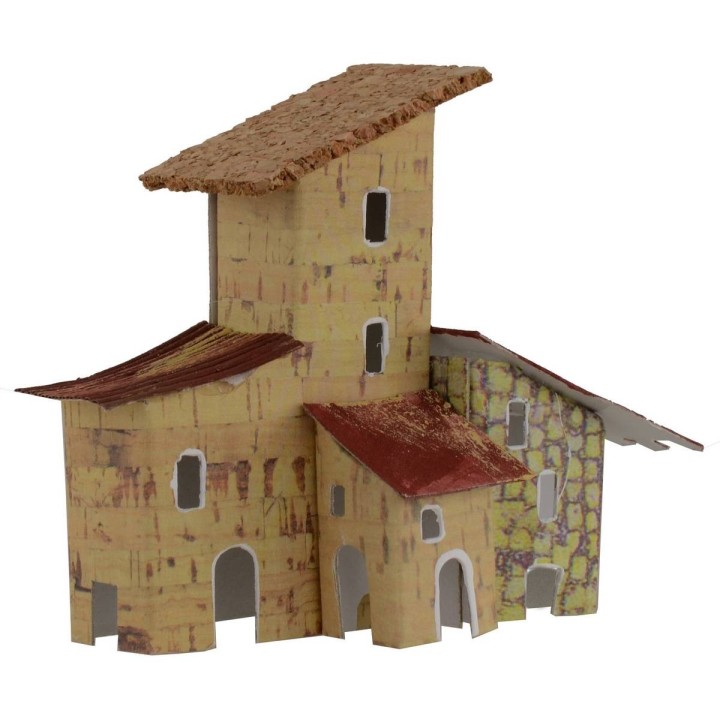 Casetta colonica per presepe cm 12x5,5x10 h
