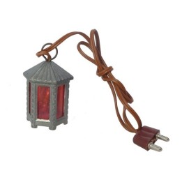 Linterna hexagonal mediana de metal luz R. - Cod. 