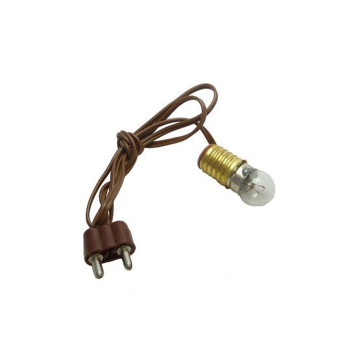 Portalampada E10 + spina + lamp. bianca Cod. 