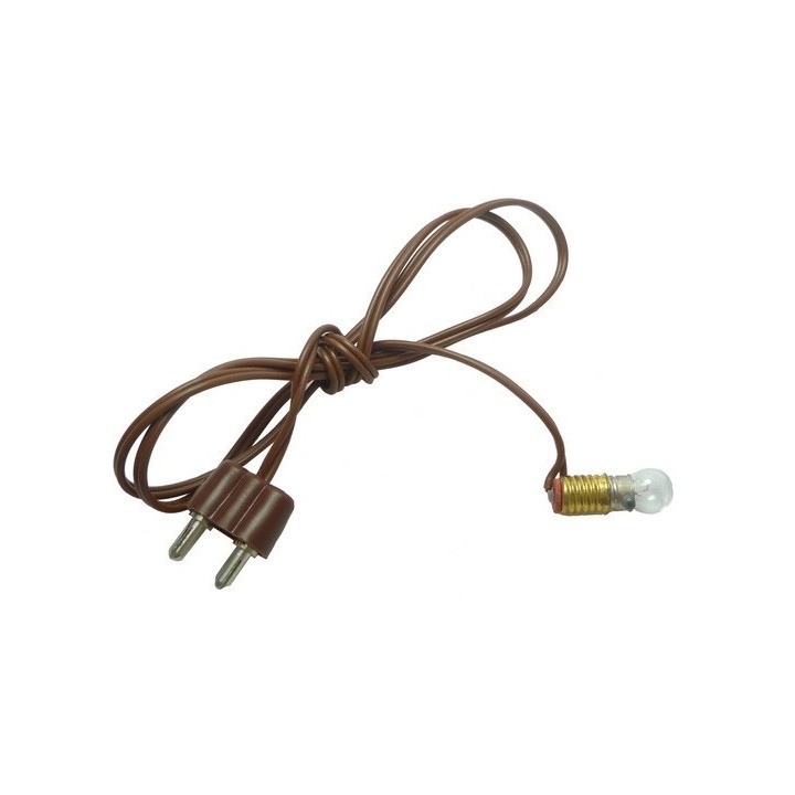 Lampholder E5,5 + plug + lamp. white Cod. 