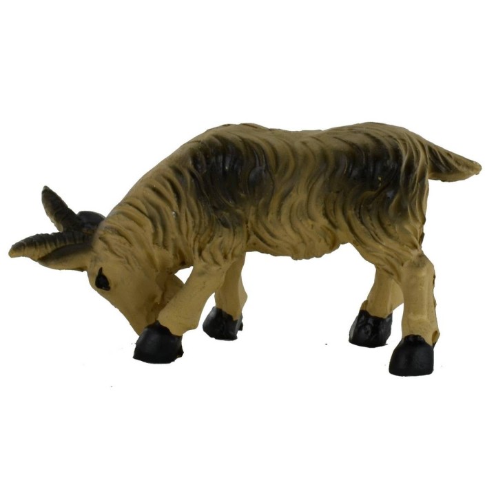 Cabra marrón cabeza baja para estatuas de 10-12 cm