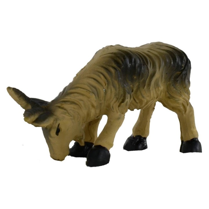 Cabra marrón cabeza baja para estatuas de 10-12 cm