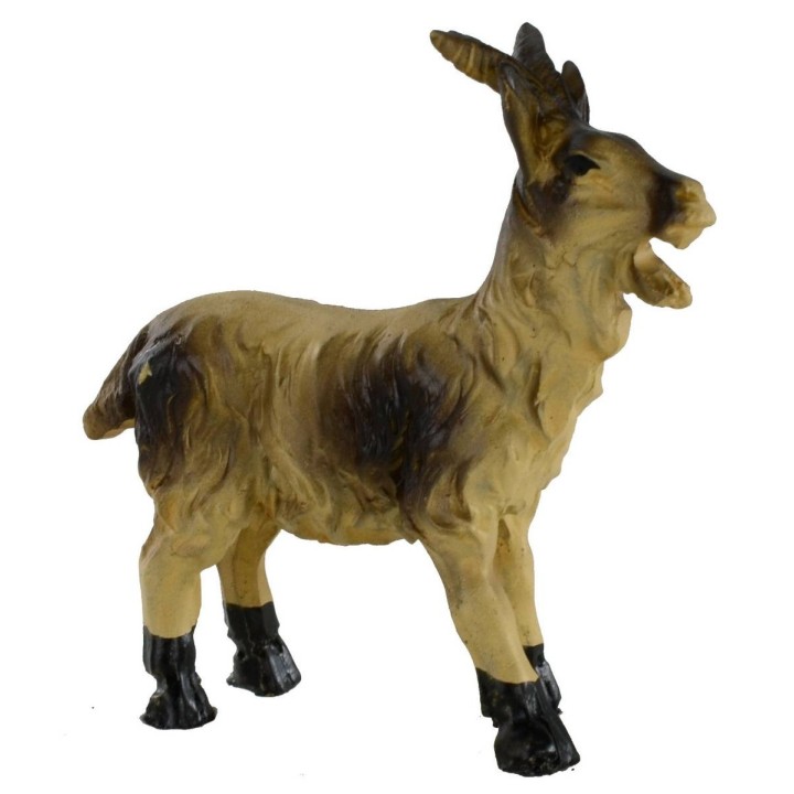 Cabra moteada cabeza alta para estatuas de 10-12 cm