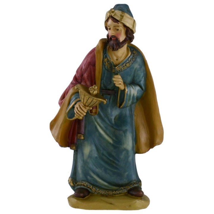 Set 3 Re Magi in resina serie 25 cm per presepe
