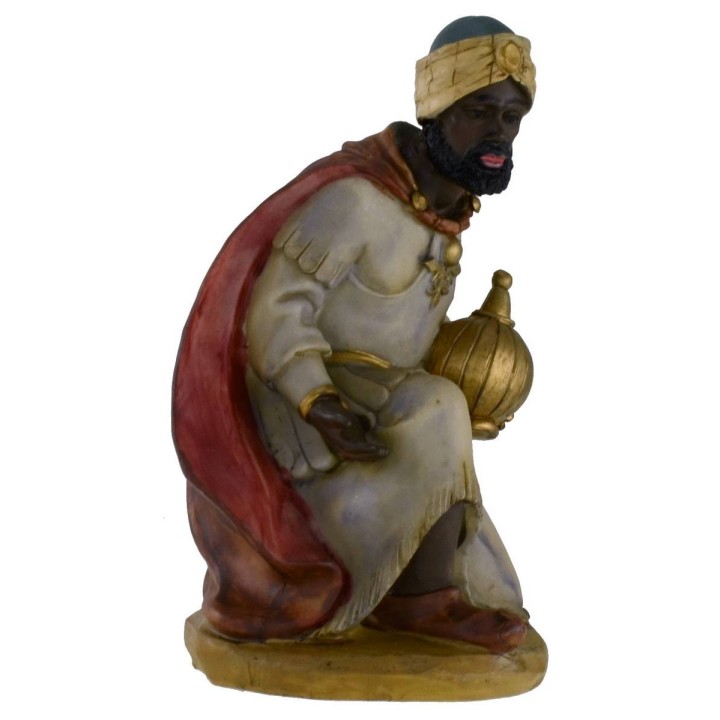 Juego de 3 Reyes Magos en resina serie 25 cm para belén