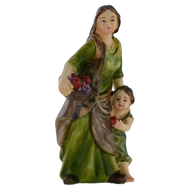 Woman with child in resin series 9 cm