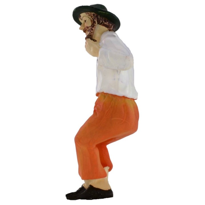 Sitting man in resin series 11 cm