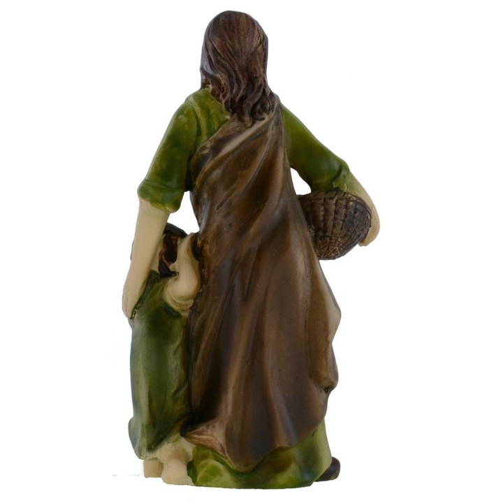 Resin woman with child 8 cm series