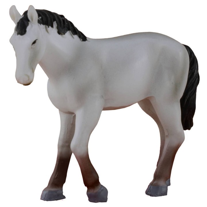White horse for statues 8 cm