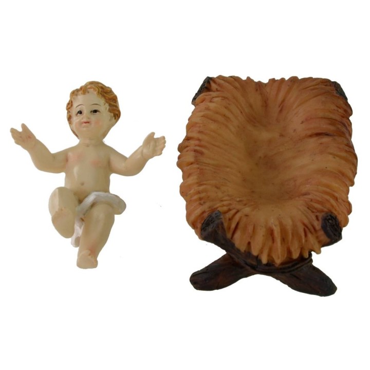 Natividad 3 figuras de 14 cm en resina