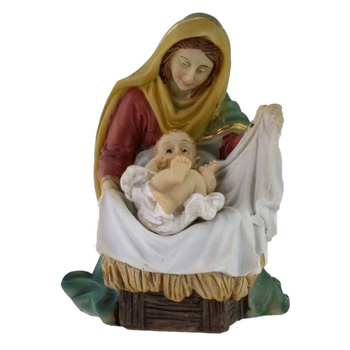 Natività 3 soggetti in resina serie 10 cm