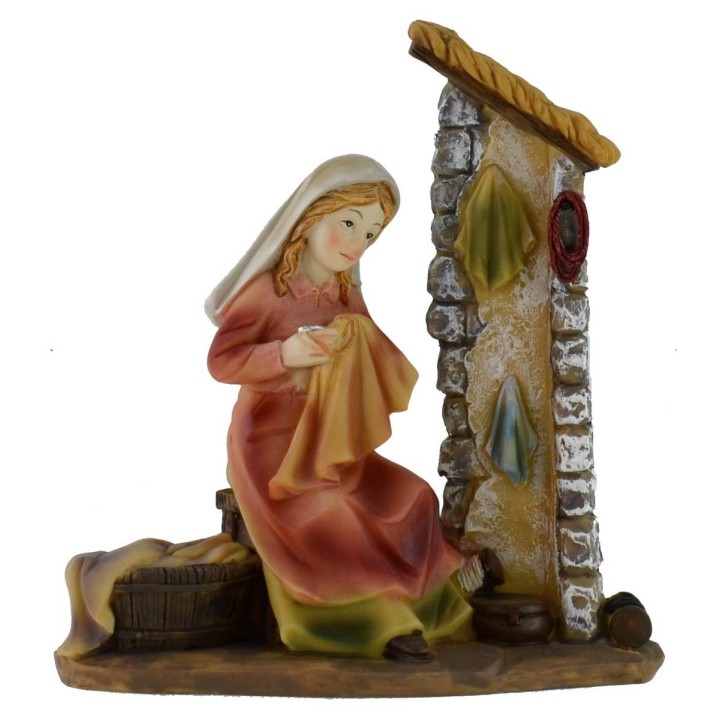 Set 3 women at work 12 cm series in resin