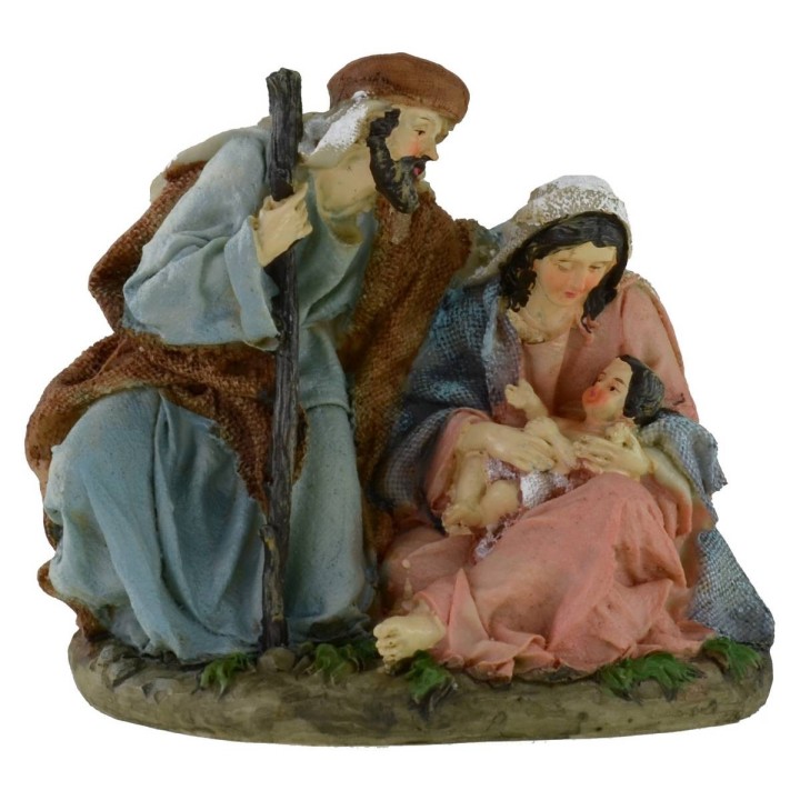 Monobloc resin nativity cm 15x11x14,6 h