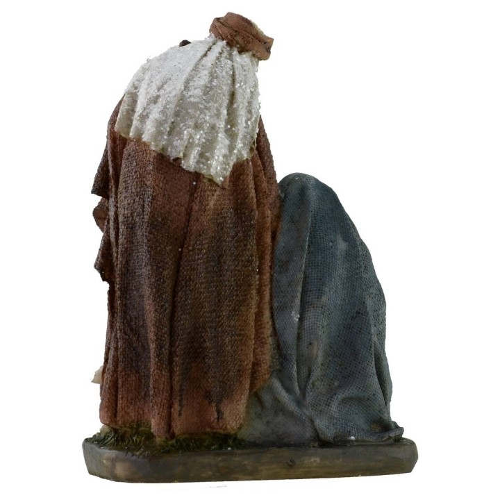Sacra Famiglia monoblocco in resina cm 14x8x20 h cm